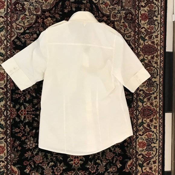 Wmn's Black Fleece by Thom Browne Cotton Poplin Shirt - Picture 4 of 4